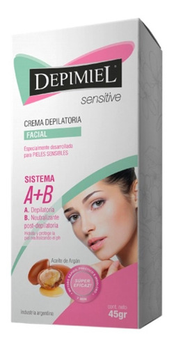 Crema Depilatoria Facial Sensitive Depimiel Profesional X 45