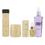 Kit Shampoo+máscara+oro Líquido Protector Argan De Ossono 