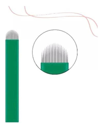 Lâminas Nanoblading 18u 0,15mm Micropigmentação 10 Und