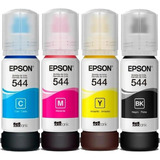 Kit De Tinta Epson T544, 4 Botellas P/impresora L3150, L3110