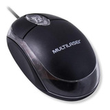 Mouse Óptico Usb Classic Mo179 Multilaser Bt Box Preto