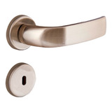 Fechadura Interna Com Roseta Redonda Home Bronze Latonado