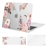Funda Para Macbook 13 Pro Con Flores Rosas