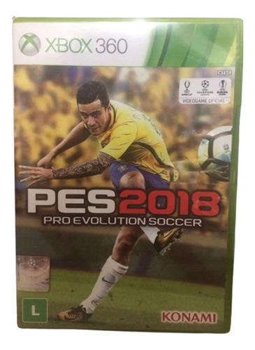 Pes 2018 Xbox 360 Em Português Original Em Mídia Física