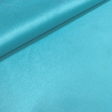 Tecido Suede Veludo Liso Azul Tiffany 17m X 1,40m Almofada