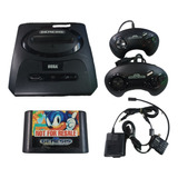 Sega Genesis Model 2 - 2 Controles -  Sonic The Hedgehog 