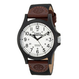 Reloj Hombre Timex Tw4b08200 Cuarzo Pulso Marron En Textil