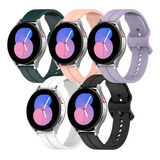 Pulseira Silicone Smartwatch Galaxy Watch 4 5 6 Preto Branco