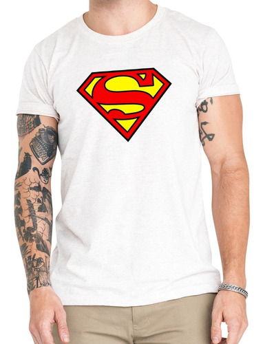 Polera Superman Clásico Algodón Orgánico Dc6