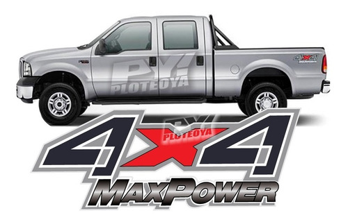 2 Calcos 4x4 Maxpower Ford F100 F150 Duty - Ploteoya