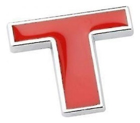 Logo Insignia T Roja Para Vw Bora 1.8 T Golf Gti A3 Passat Foto 2