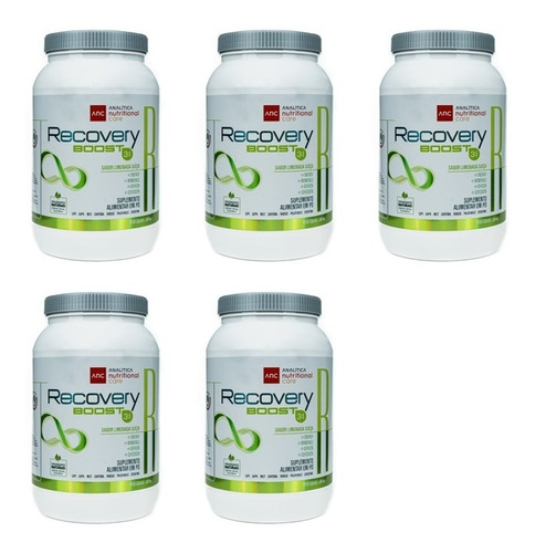 Kit Com 5 Potes De Recovery Boost 3:1. Reconstrução Muscular