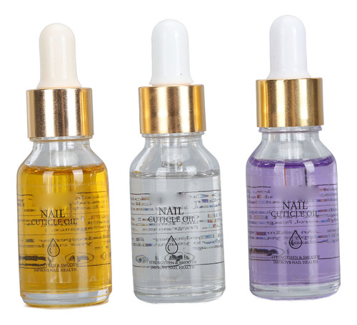 Aceite Para Cutículas De Uñas, 3 X 15 Ml, Hidratante Y Nutri