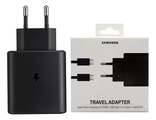 Cargador Samsung 45w Samsung + Cable De Carga Super Rapida