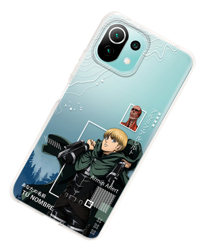 Funda Para Xiaomi Attack On Titan Armin Final Tu Nombre