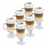 Taza De Vidrio Cafe Espresso 245ml Set De 6 Unidades