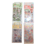 12 Paquetes De Stickers Kawaii Con 4 Planillas Cada Uno