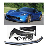 Lip Bumper Plástico Stage 3 Corvette Stingray 2014 2018