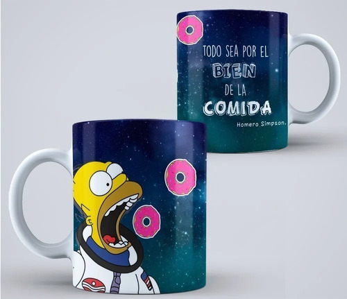 Plantillas Para Tazas Diseño Los Simpsons Sublimar Imprimir
