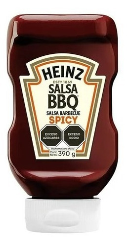 Salsa Para Alitas Bbq Heinz Spicy 390 G Costillas Carne 