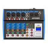 Consola Mixer 6 Canales Usb Bluetooth Mp3 Apogee Alive 6