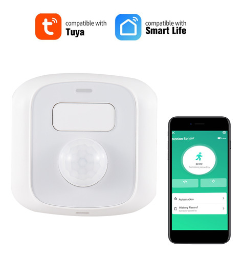 Alarma Wifi Sensor Movimiento Smart Hogar 16.4 Pies 120° App