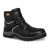 Botas Biker Hombre Motociclista Corta Workland 3.0 Negro