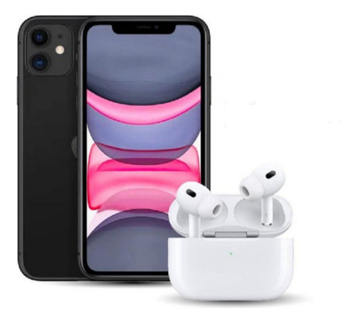 Celular iPhone 11 64 Gb Reacondicionado + Auriculares 