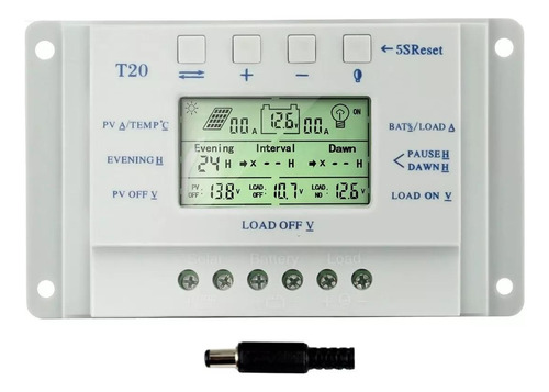 Controlador De Carga Mppt 20a - 12/24v Solar - Nota Fiscal