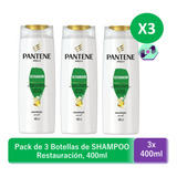 Shampoo Pantene Pro V Restauración - 400ml Pack X3 (1200ml)