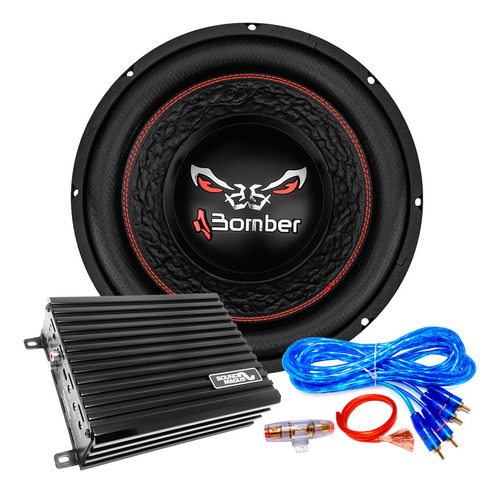 Sistema Car Audio Amplificado 600 W Rms 12 Pulgadas 