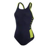 Malla Mujer Speedo Boom Logo Splice Mbck Enteriza - Olivos