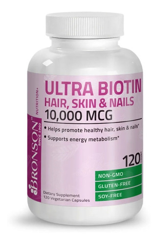 Bronson | Ultra Biotin Hair Skin & Nails | 10,000mcg | X120 