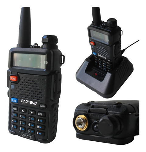 Rádio Comunicador Baofeng Uv5r Dual Band Uhf/vhf C/ Fone