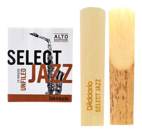 Palheta Select Jazz Para Sax Alto - Unfiled - Escolha O Nº