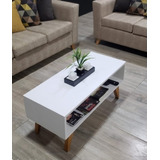 Mesa Mesa De Centro Minimalista Julieta Estilo Reto Bco