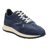 Zapatilla Cuero Hombre Gante Azul Hush Puppies