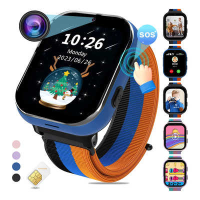 Reloj Inteligente PTHTECHUS 4g Llamadas Reloj Smartwatch Para Compatible con chip SIM 4g Audiolibros SOS Ayuda smartwatch 1.54\