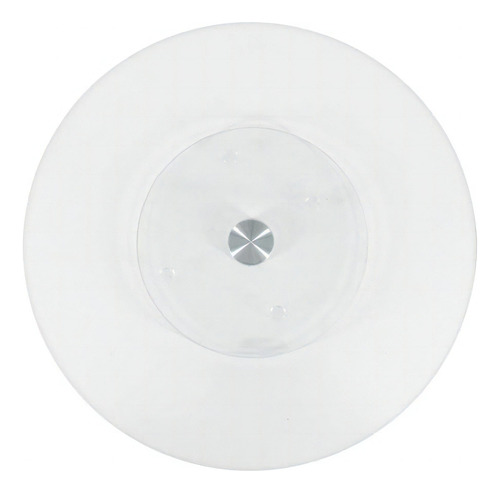 Charola Girtoria Lazy Susan De Vidrio Templado Mesa 40 Cm Blanco