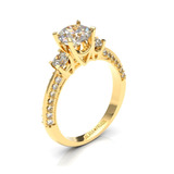 Anillo De Compromiso Oro 18kt Moissanita 1ct Kate Aura