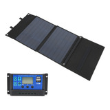 Bolsa Plegable De Panel Solar Portátil De 120 W De Alta Efic