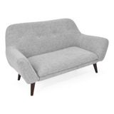 Sofa Lincoln Poliester Color Plata