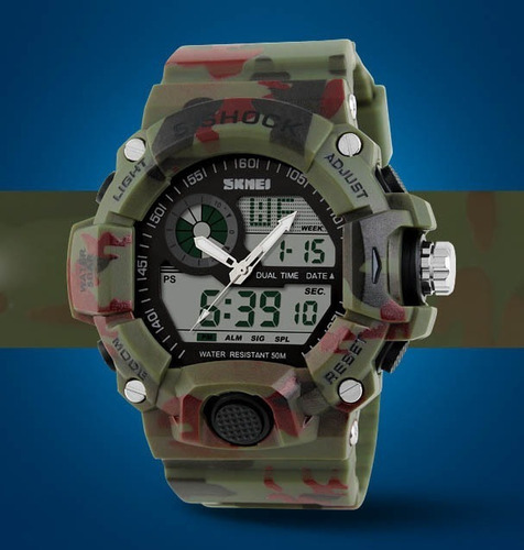 Reloj Skmei  Militar Tac Ana/digital Crono -luz-alarma Japan