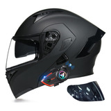 Bluetooth Modular Motorcycle Dual Visor Helmet, Dot Approved