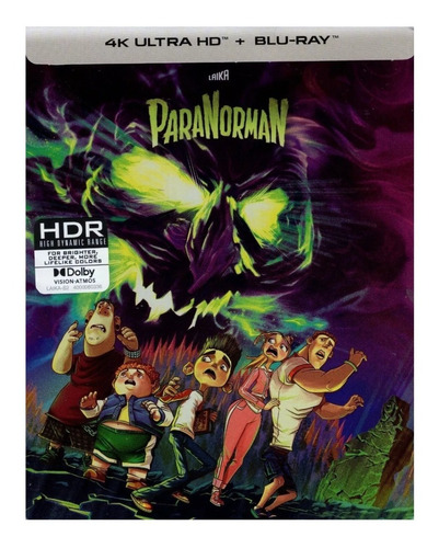 Paranorman Steelbook Pelicula 4k Ultra Hd + Blu-ray