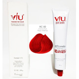 Tinte Viu Rojo Intenso Rc 50 Premium Nutrapel + Peroxido