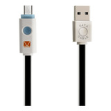 Cable Micro Usb V8 Led Transferencia Datos Carga Rapida 1.5m