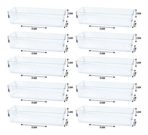 10organizador Porta Talher Cozinha Gaveta Divisória Multiuso
