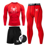 Dge Conjunto Deportivo Hombre Spiderman Short +playera+licra