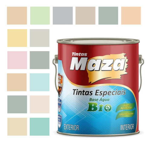 Esmalte Base Água Móveis Mdf Brilhante Cores Maza 3,6litros